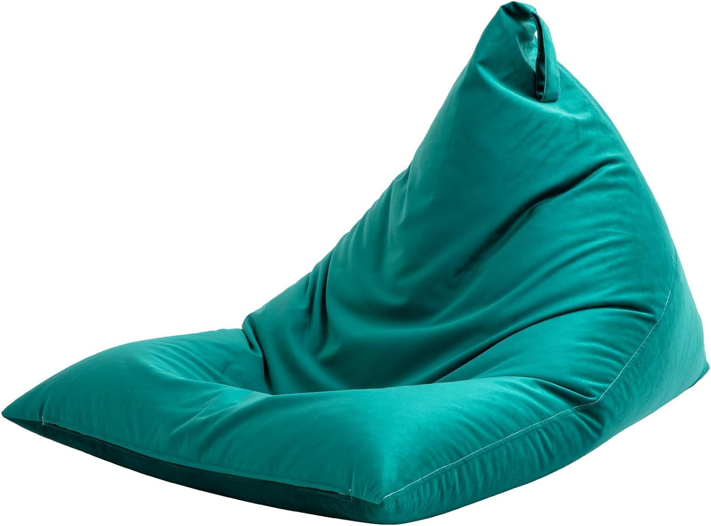 Nervava Pouf, Tissu Velours Emeraude