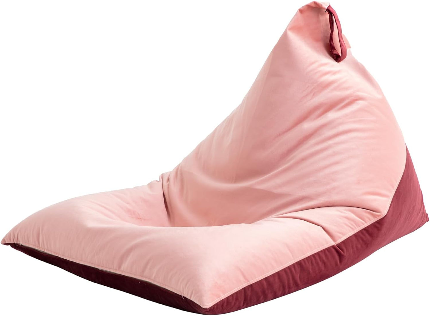 Nervava Pouf, Tissu Velours Rose
