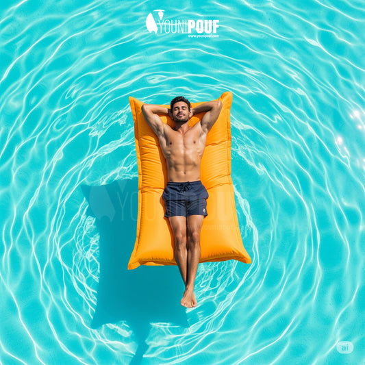 Pouf de piscine Orange